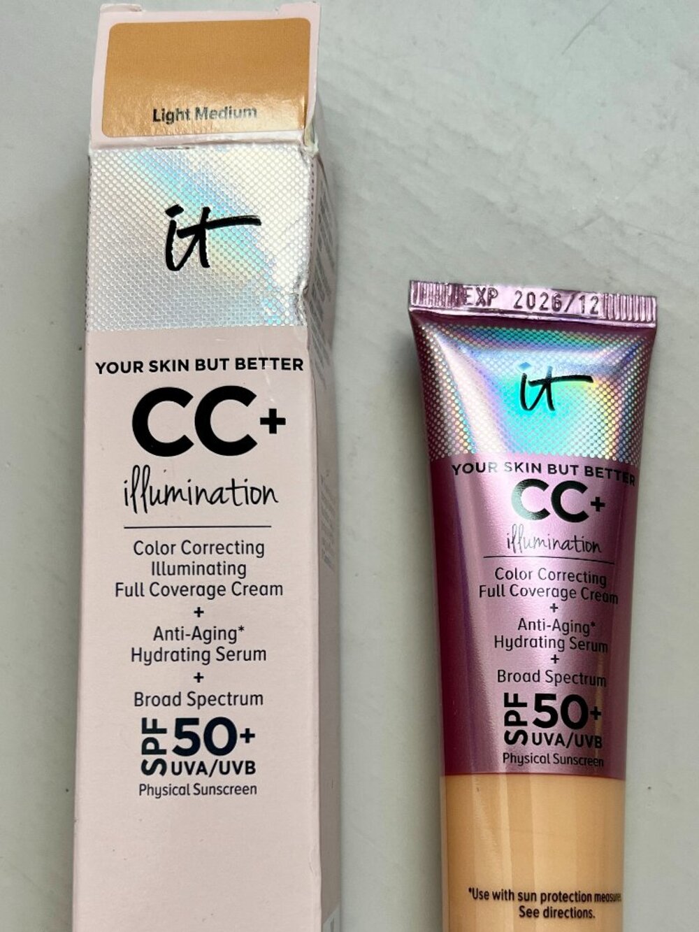IT Cosmetics Illumination CC+ Cream SPF 50+ Full Size Light Medium